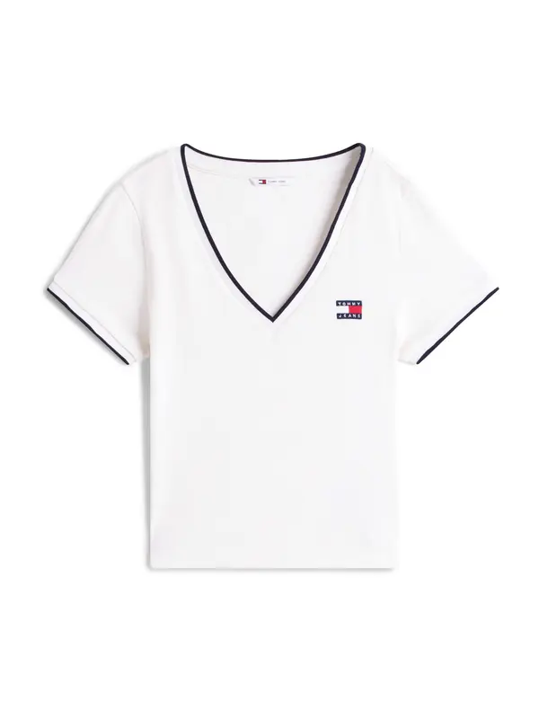 Tommy Jeans Tommy Jeans Majica  crvena / crna / bijela