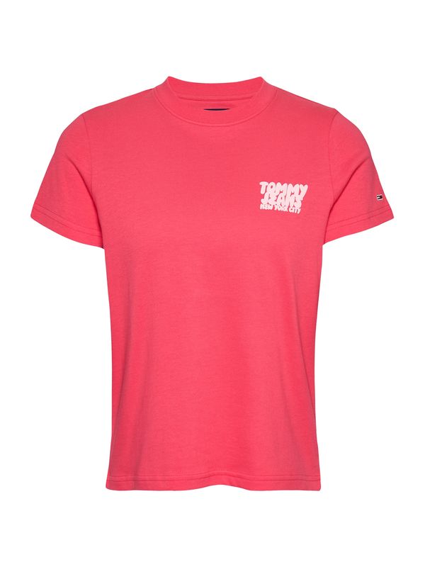 Tommy Jeans Tommy Jeans Majica  crvena / prljavo bijela