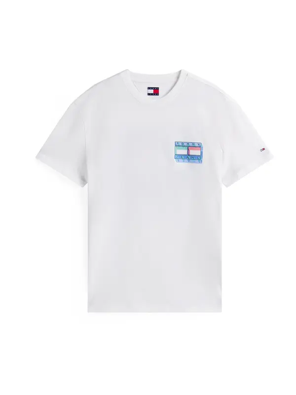 Tommy Jeans Tommy Jeans Majica  ecru/prljavo bijela / kraljevsko plava / svijetlozelena / svijetlocrvena