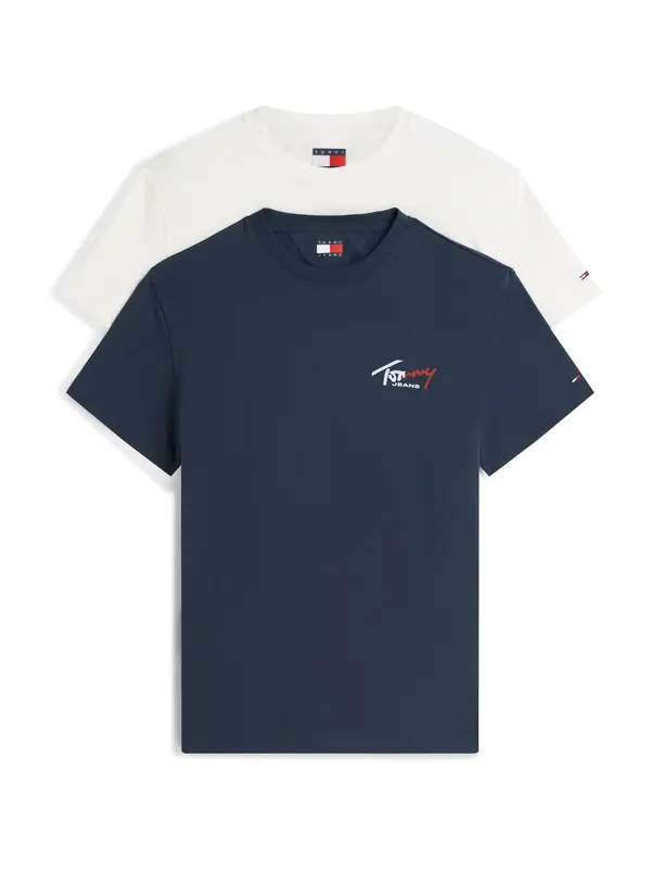 Tommy Jeans Tommy Jeans Majica  ecru/prljavo bijela / mornarsko plava / tamno crvena / bijela