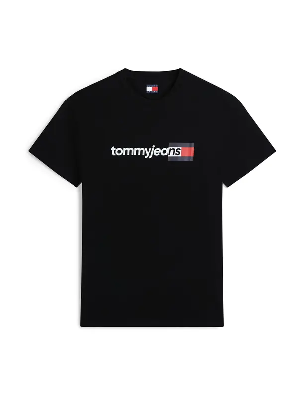 Tommy Jeans Tommy Jeans Majica 'ENTRY DNA'  crvena / crna / bijela