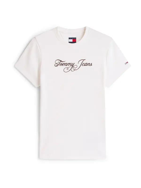 Tommy Jeans Tommy Jeans Majica 'ESS'  crna / bijela