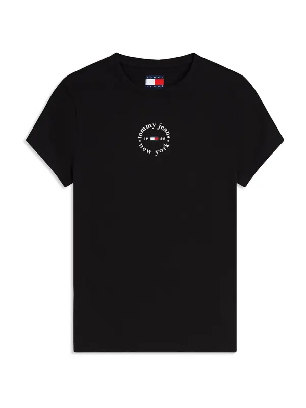 Tommy Jeans Tommy Jeans Majica 'ESS'  crna / bijela