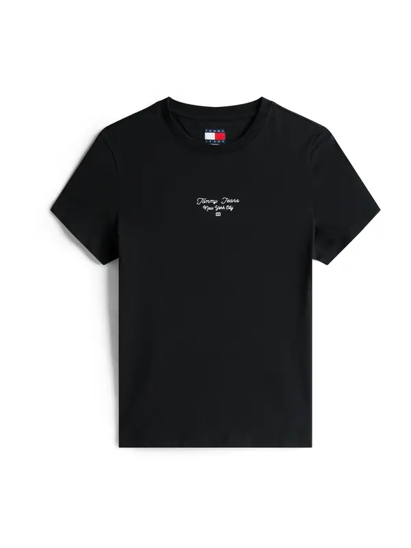 Tommy Jeans Tommy Jeans Majica 'Ess'  crna / bijela