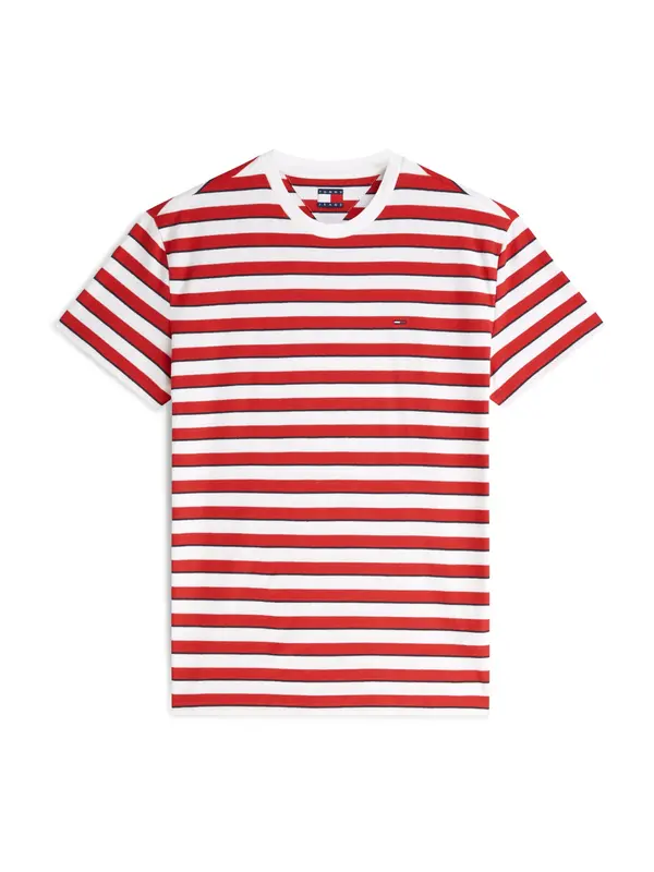 Tommy Jeans Tommy Jeans Majica 'ESS'  crvena / crna / bijela