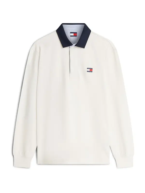 Tommy Jeans Tommy Jeans Majica 'Ess'  ecru/prljavo bijela / mornarsko plava / svijetlo crvena