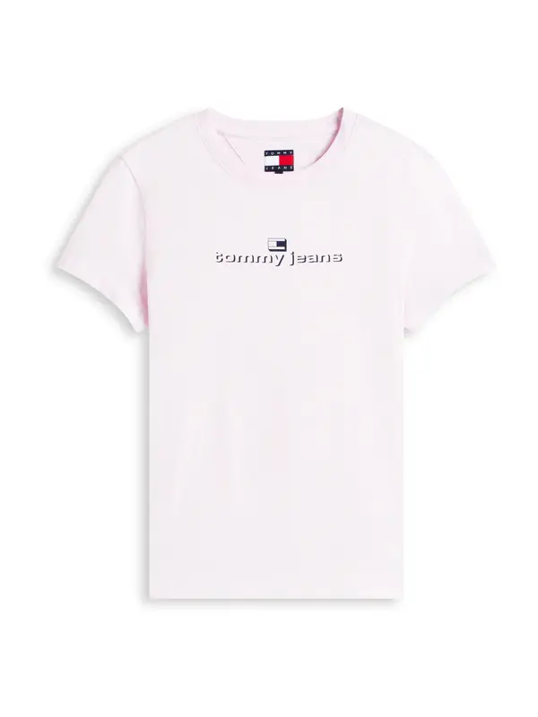 Tommy Jeans Tommy Jeans Majica 'ESS'  mornarsko plava / pastelno roza