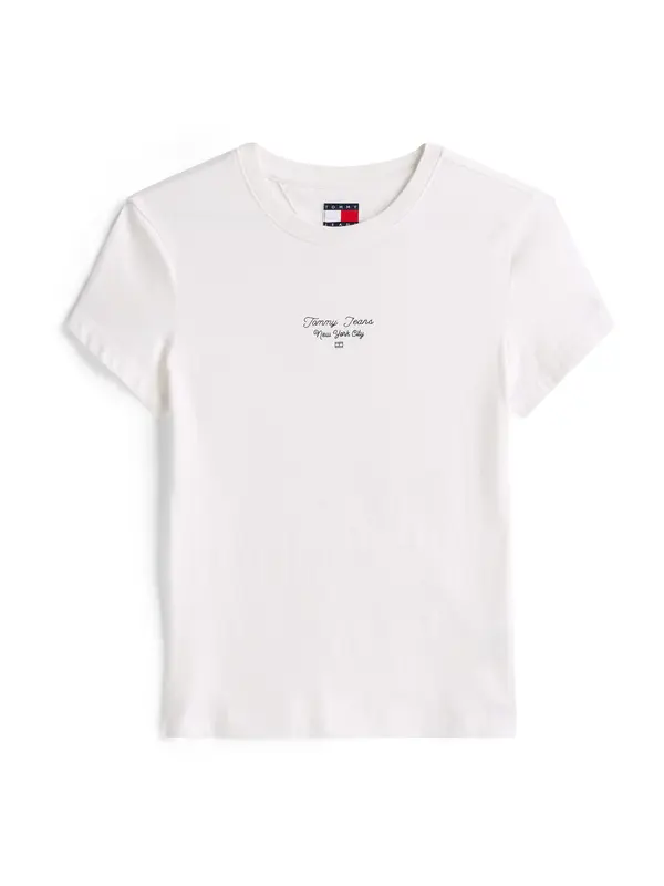 Tommy Jeans Tommy Jeans Majica 'Ess'  noćno plava / bijela