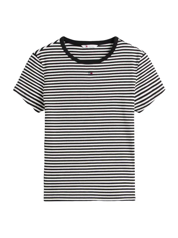 Tommy Jeans Tommy Jeans Majica 'ESSENTIAL'  crna / bijela