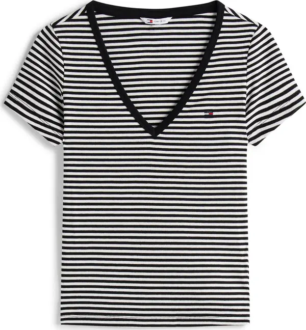 Tommy Jeans Tommy Jeans Majica 'ESSENTIAL'  crna / bijela