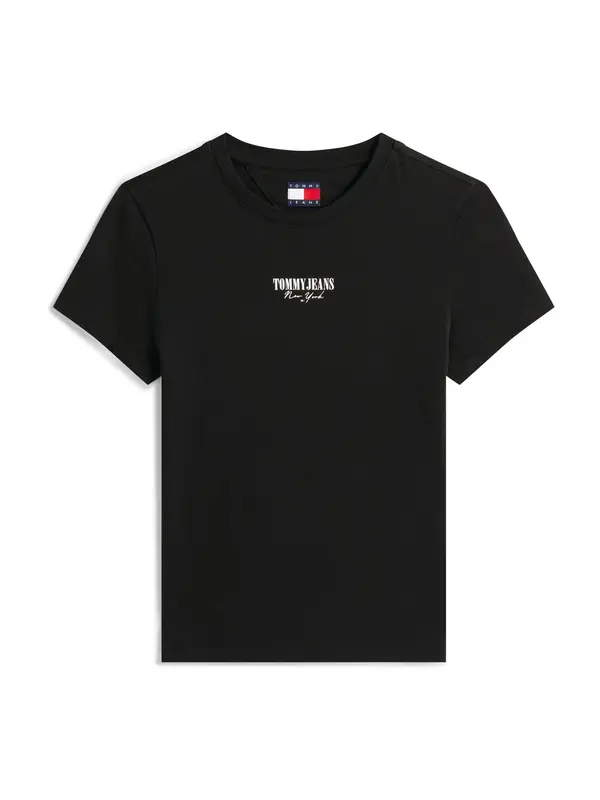 Tommy Jeans Tommy Jeans Majica 'Essential'  crna / bijela