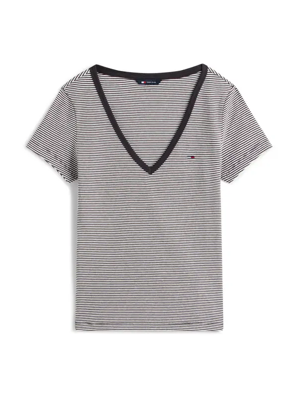 Tommy Jeans Tommy Jeans Majica 'ESSENTIAL'  crna / bijela