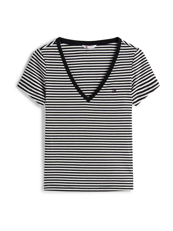 Tommy Jeans Tommy Jeans Majica 'ESSENTIAL'  crna / bijela