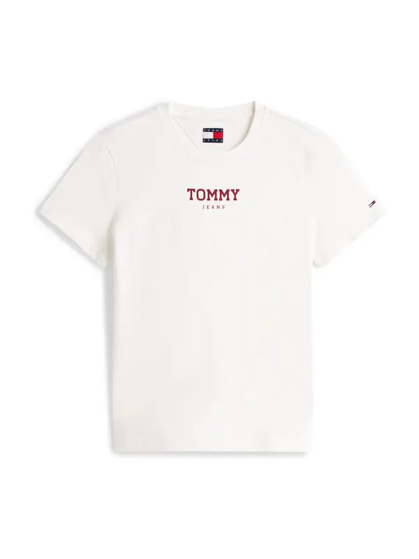 Tommy Jeans Tommy Jeans Majica 'ESSENTIAL'  crvena / bijela