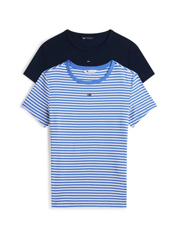 Tommy Jeans Tommy Jeans Majica 'ESSENTIAL'  mornarsko plava / kraljevsko plava / bijela
