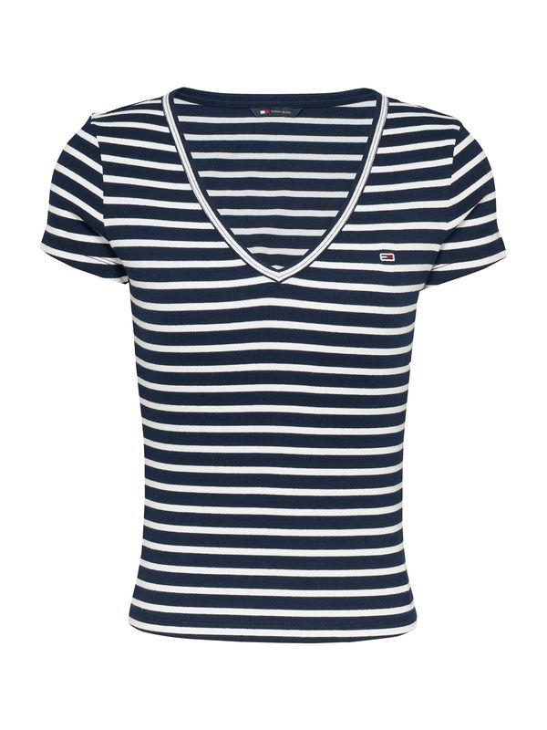 Tommy Jeans Tommy Jeans Majica 'ESSENTIAL'  tamno plava / bijela