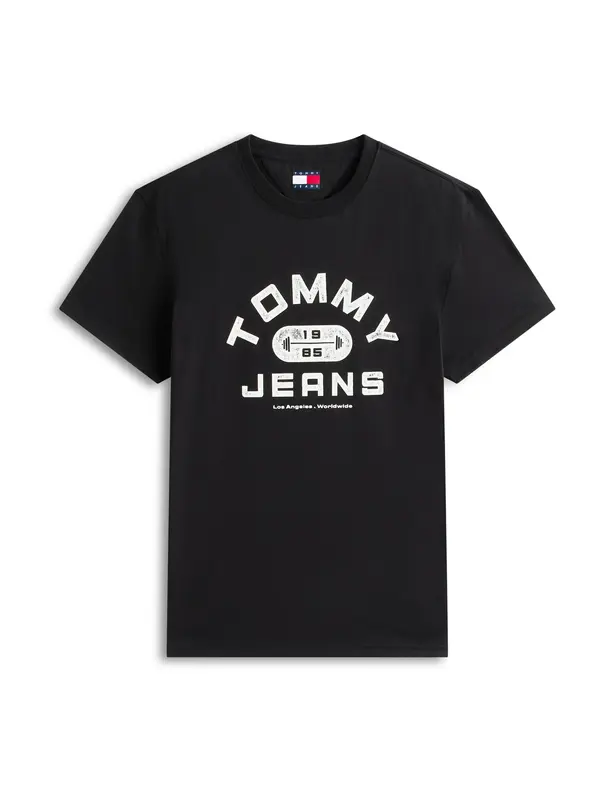 Tommy Jeans Tommy Jeans Majica 'GYM'  crna / bijela