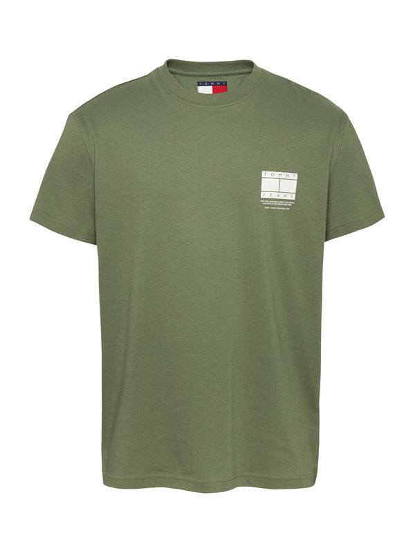 Tommy Jeans Tommy Jeans Majica  kivi zelena / bijela