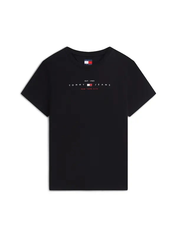 Tommy Jeans Tommy Jeans Majica 'LINEAR'  crvena / crna / bijela