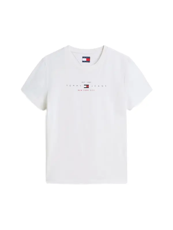 Tommy Jeans Tommy Jeans Majica 'Linear Logo'  mornarsko plava / crvena / bijela