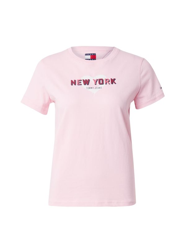 Tommy Jeans Tommy Jeans Majica  losos / roza / crvena / bijela