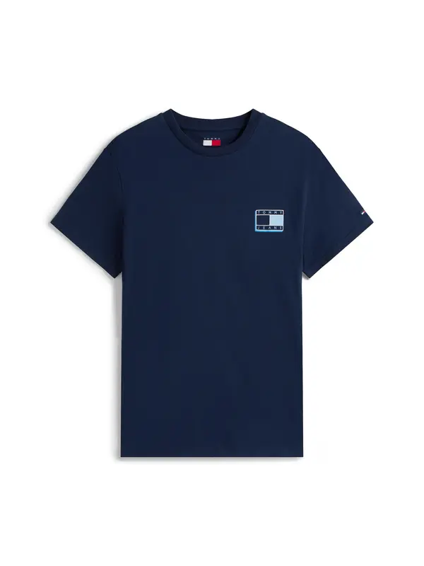 Tommy Jeans Tommy Jeans Majica  mornarsko plava / azur / svijetloplava / bijela