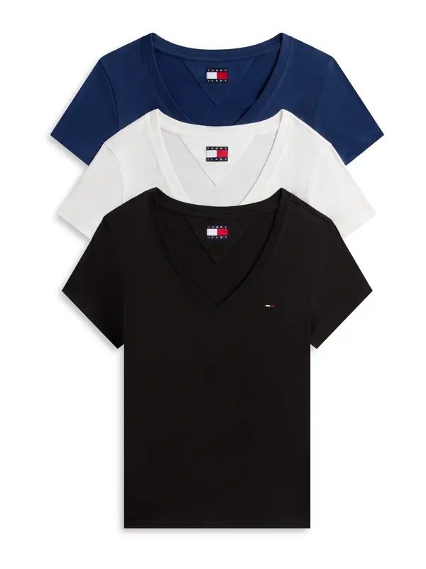 Tommy Jeans Tommy Jeans Majica  mornarsko plava / crna / bijela