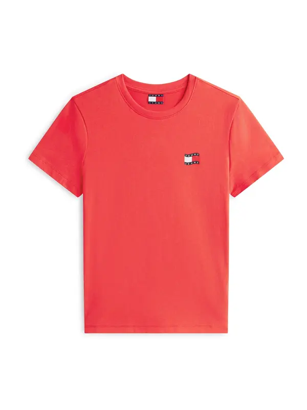 Tommy Jeans Tommy Jeans Majica  mornarsko plava / crvena / neonsko crvena / bijela