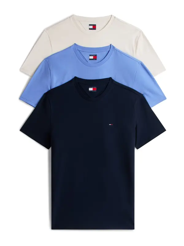 Tommy Jeans Tommy Jeans Majica  mornarsko plava / golublje plava / svijetlosiva