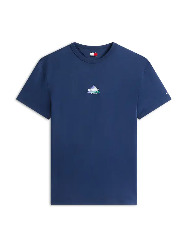 Tommy Jeans Tommy Jeans Majica  mornarsko plava / pastelno zelena / lila / bijela