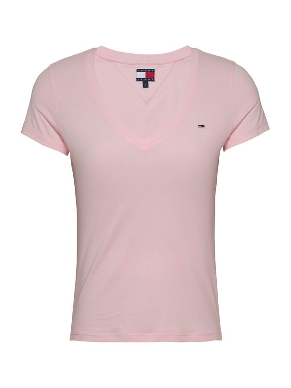 Tommy Jeans Tommy Jeans Majica  mornarsko plava / roza / prljavo bijela