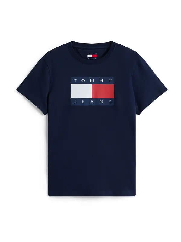 Tommy Jeans Tommy Jeans Majica  mornarsko plava / rubin crvena / bijela