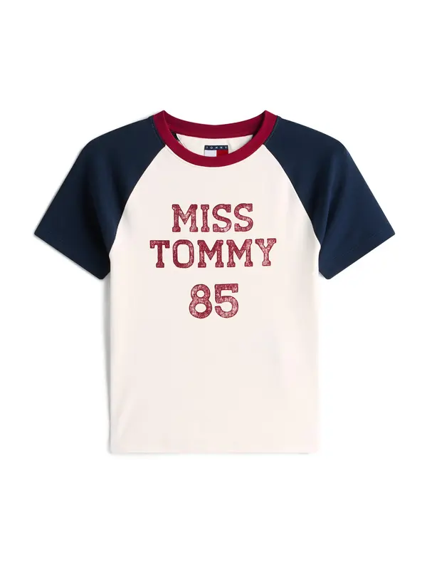 Tommy Jeans Tommy Jeans Majica  mornarsko plava / tamno crvena / bijela