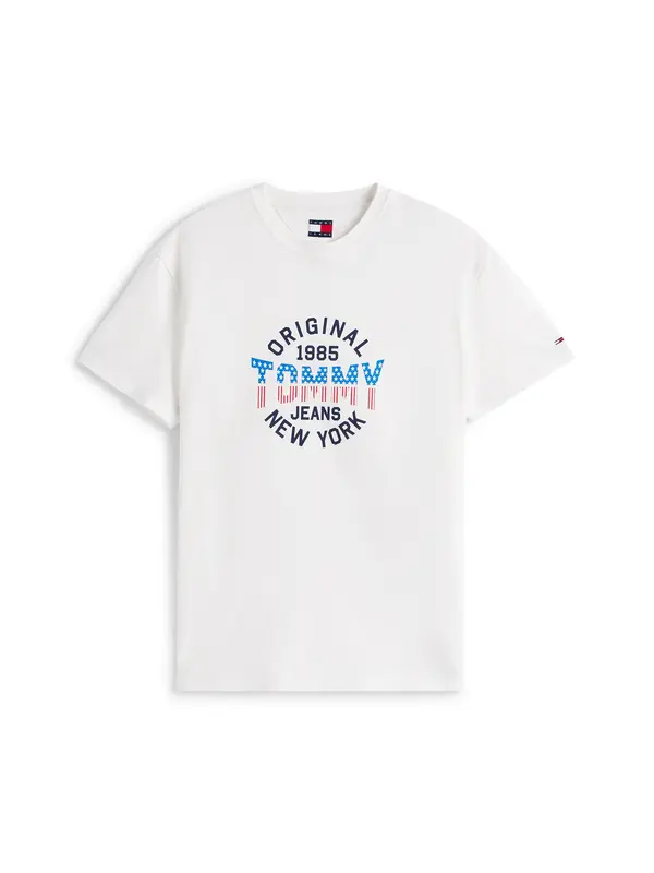 Tommy Jeans Tommy Jeans Majica  morsko plava / azur / crvena / bijela