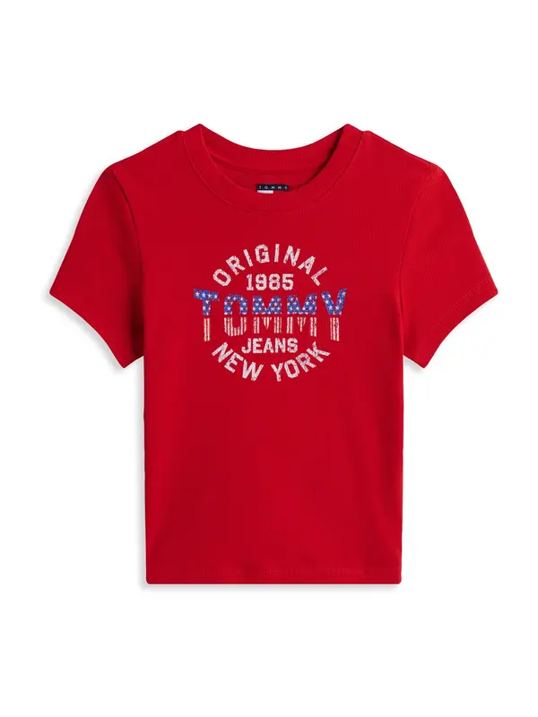 Tommy Jeans Tommy Jeans Majica 'New York'  plava / crvena / prljavo bijela