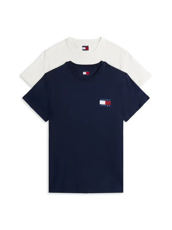 Tommy Jeans Tommy Jeans Majica  noćno plava / crvena / bijela
