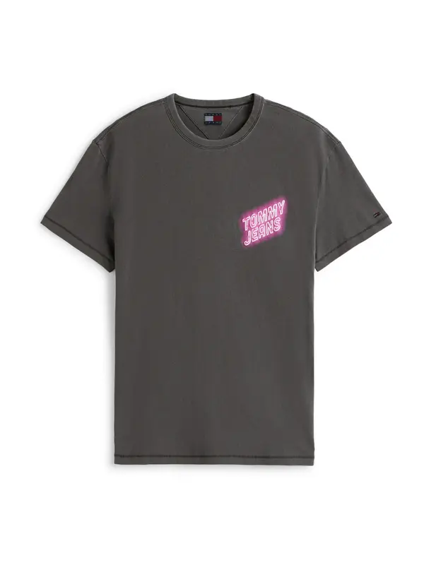Tommy Jeans Tommy Jeans Majica 'NOVELTY FAIR'  neonsko plava / svijetloroza / crna
