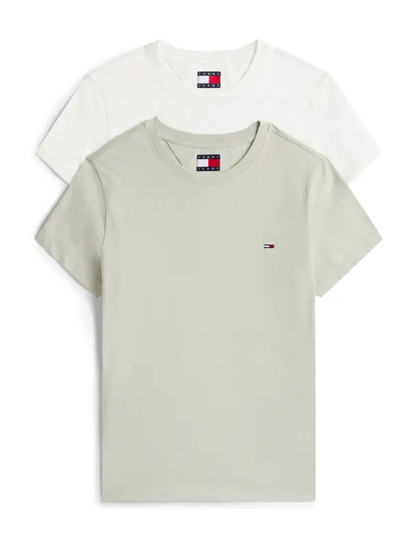 Tommy Jeans Tommy Jeans Majica  pastelno zelena / bijela
