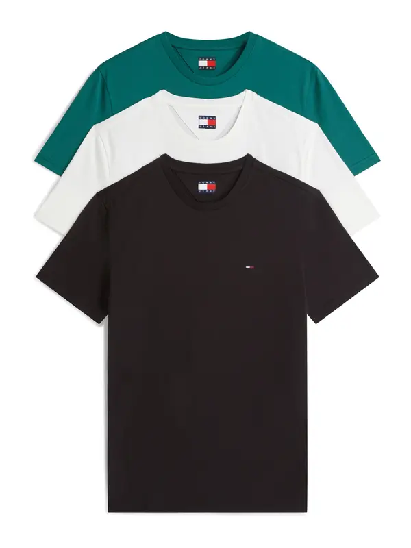 Tommy Jeans Tommy Jeans Majica  petrol / crna / bijela
