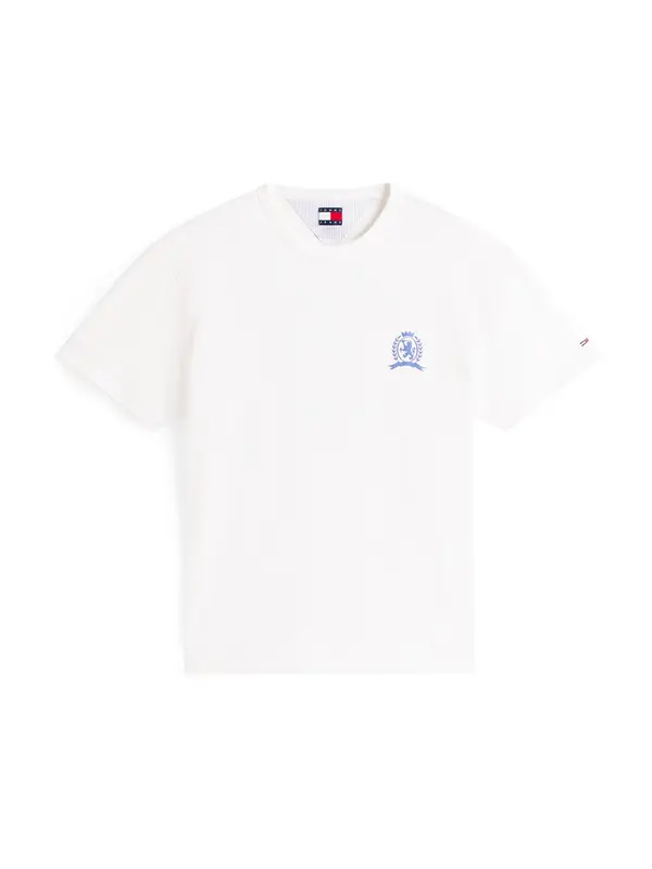 Tommy Jeans Tommy Jeans Majica 'PLAY'  ecru/prljavo bijela / plava / crvena