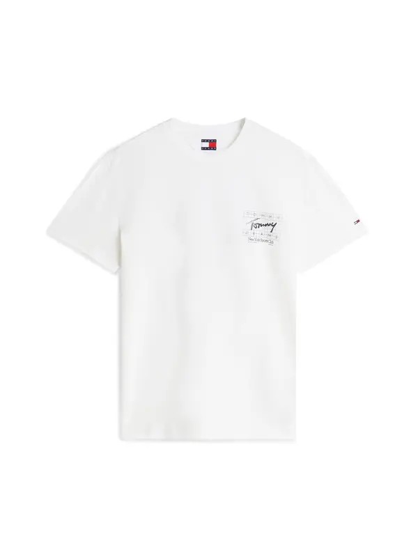 Tommy Jeans Tommy Jeans Majica 'SIGN FLAG'  bijela