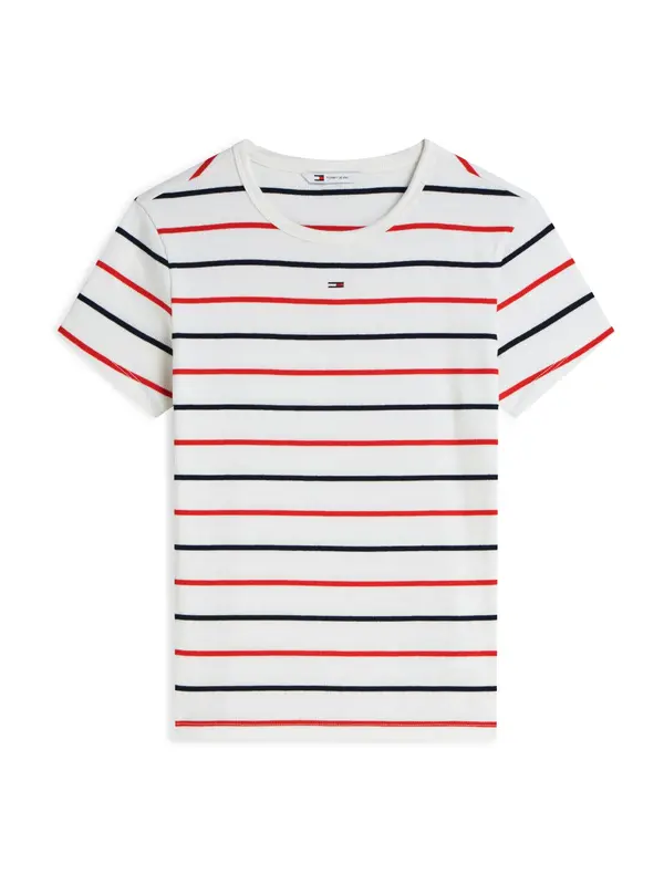 Tommy Jeans Tommy Jeans Majica 'Slim'  plava / crvena / bijela