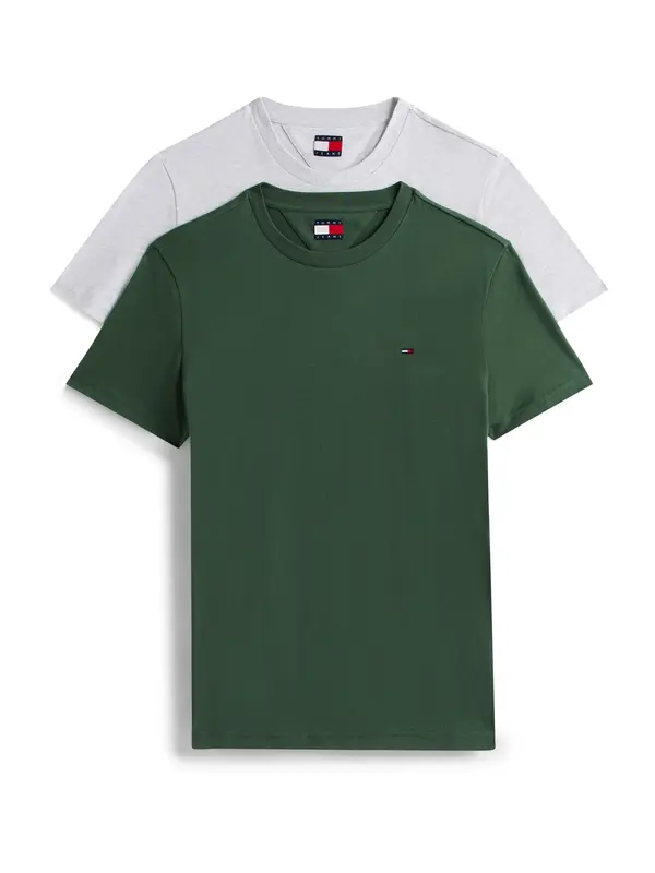 Tommy Jeans Tommy Jeans Majica  smaragdno zelena / bijela