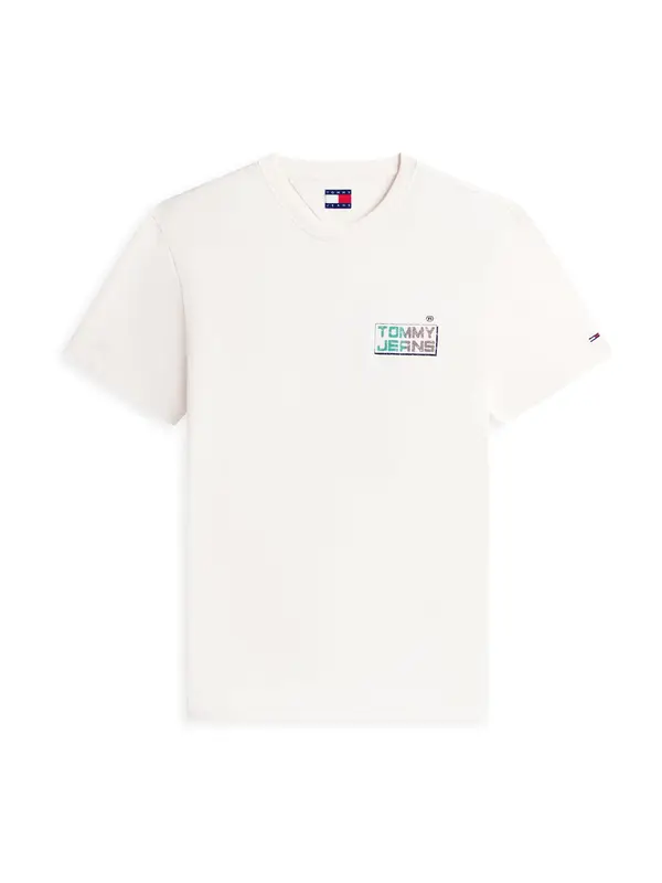 Tommy Jeans Tommy Jeans Majica  smeđa / zelena / crna / bijela
