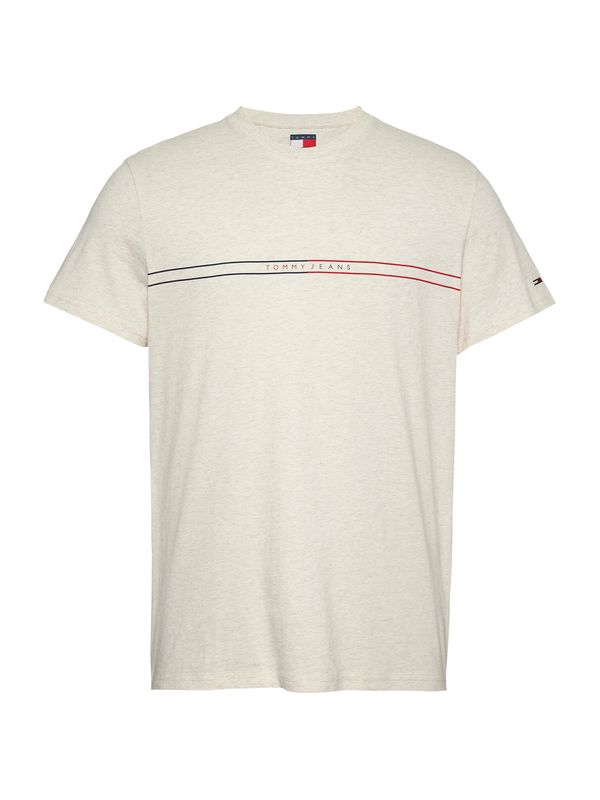 Tommy Jeans Tommy Jeans Majica  svijetlobež / crvena / crna