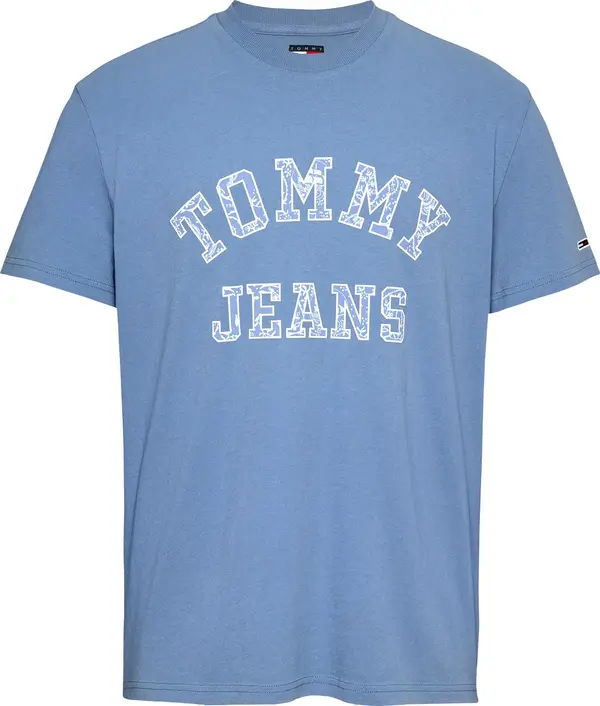Tommy Jeans Tommy Jeans Majica  svijetloplava / bijela melange