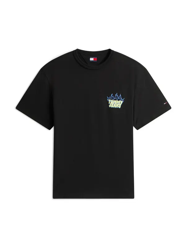 Tommy Jeans Tommy Jeans Majica  svijetloplava / svijetložuta / crvena / crna