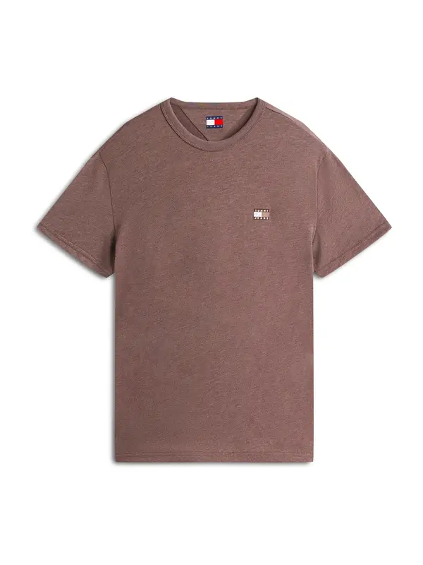 Tommy Jeans Tommy Jeans Majica  tamno bež / smeđa / bijela