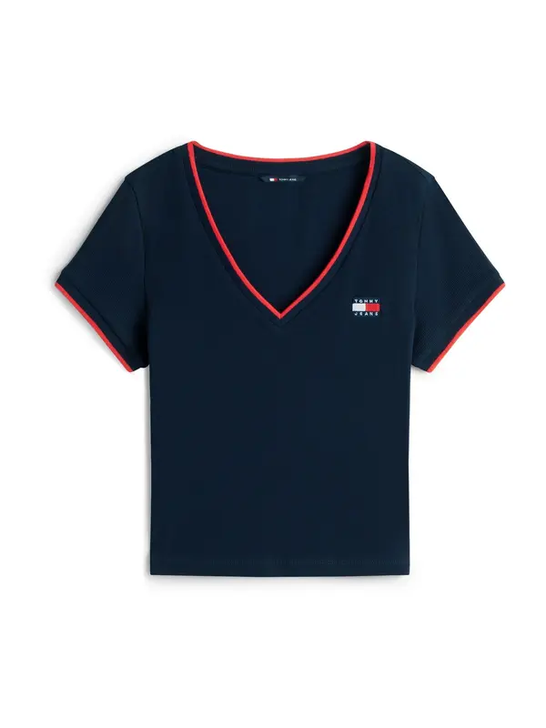 Tommy Jeans Tommy Jeans Majica  tamno plava / crvena / bijela