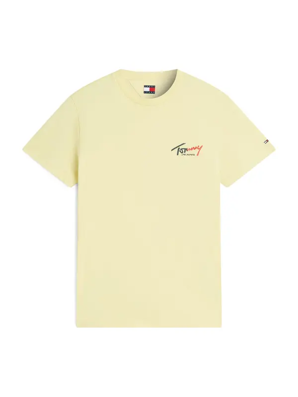 Tommy Jeans Tommy Jeans Majica  tamno plava / pastelno žuta / crvena